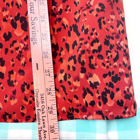 The Limited Orange Animal Print Strapless Cocktail Dress Womens Size 2 NWT $89 - Picture 6 of 8